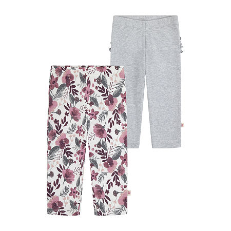 Huggies Baby Girls 2-pc. Mid Rise Straight Pull-On Pant, 12 Months, Pink