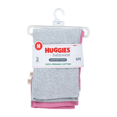 Huggies Baby Girls 2-pc. Mid Rise Flare Pull-On Pants