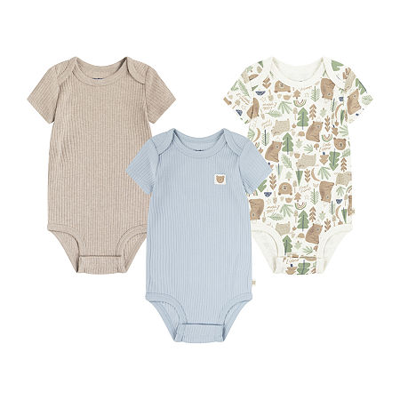 Huggies Baby Boys 3-pc. Short Sleeve Bodysuit, 18 Months, Blue