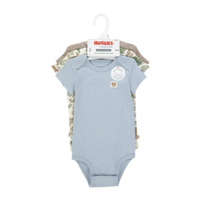 Huggies Baby Boys 3-pc. Crew Neck Short Sleeve Bodysuit