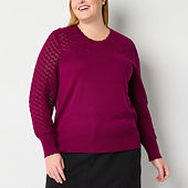 Plus size sweaters jcpenney best sale