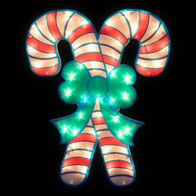 Northlight 18.5in Candy Cane Christmas Window Decor