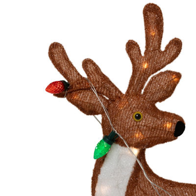 Northlight 3d Lighted Snowman Penguin Deer Christmas Yard Art