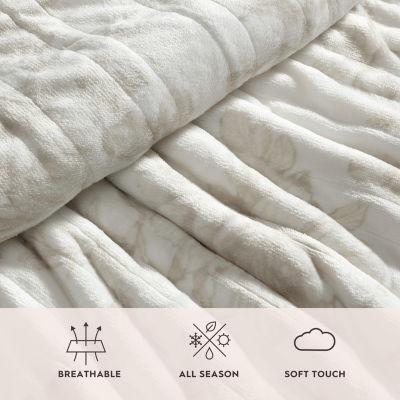 Laura Ashley Wistful Blooms Heated Midweight Floral Blanket