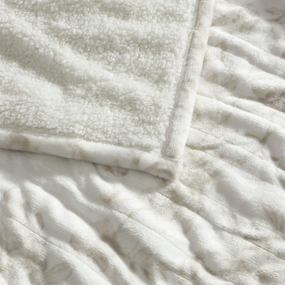 Laura Ashley Wistful Blooms Heated Midweight Floral Blanket