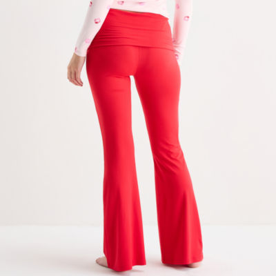 Arizona Body Fold Over Womens Juniors Pajama Pants