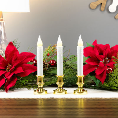 Northlight Led Flickering Window 3-pc. Flameless Candle