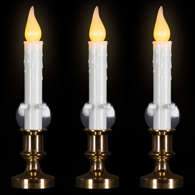 Northlight Led Flickering Window 3-pc. Flameless Candle