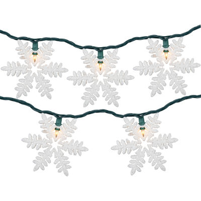 Northlight Glittered Snowflake String Lights