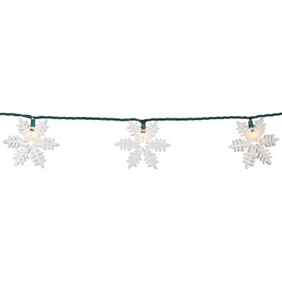 Northlight Glittered Snowflake String Lights