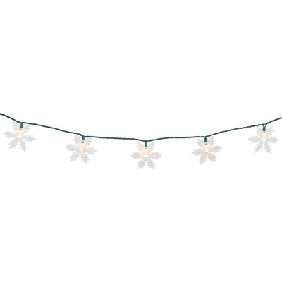 Northlight Glittered Snowflake String Lights