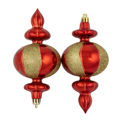 Northlight 6in Finial 8-pc Christmas Ornament