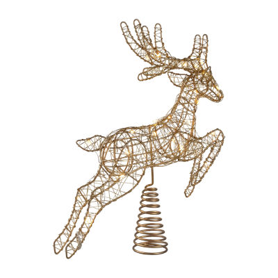 Northlight 20in Led Reindeer Christmas Tree Topper