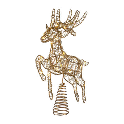 Northlight 20in Led Reindeer Christmas Tree Topper
