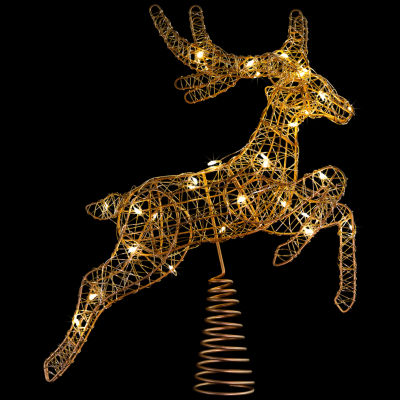 Northlight 20in Led Reindeer Christmas Tree Topper