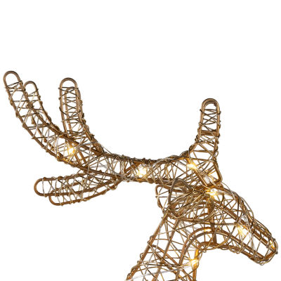 Northlight 20in Led Reindeer Christmas Tree Topper
