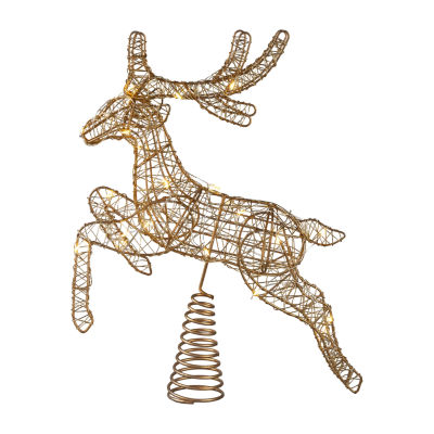 Northlight 20in Led Reindeer Christmas Tree Topper