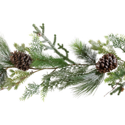 Northlight Frosted Pine And Cedar Christmas Indoor Garland