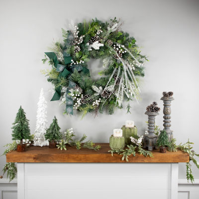 Northlight 36in Frosted Unlit Wreath