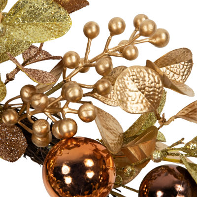 Northlight Ball  Glittered Wreath