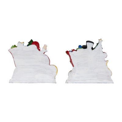 Northlight 4.25" Sleigh 2-pc. Christmas Stocking Holder