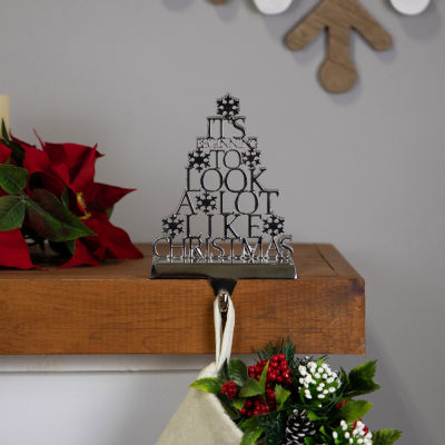 Northlight 6.5" Metal Tree Christmas Stocking Holder