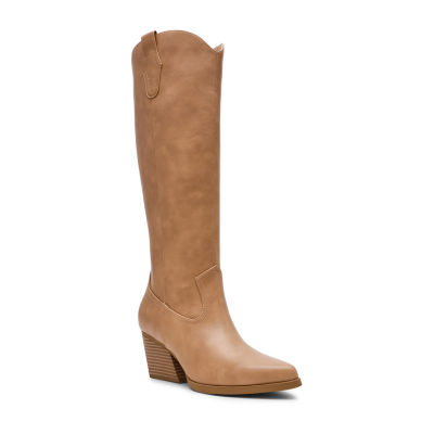 Suede Cowboy Boots At Jcpenney DV8 Womens Kyna Stacked Heel Cowboy