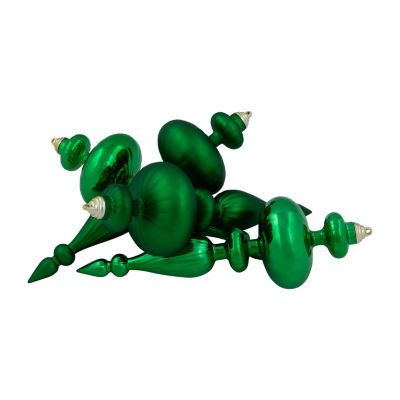 Northlight 14"  Shatterproof Finial 4-pc. Christmas Ornament