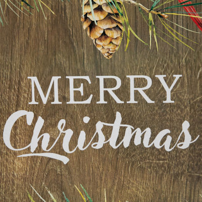 Northlight 38" Merry Christmas Wooden Christmas Yard Art