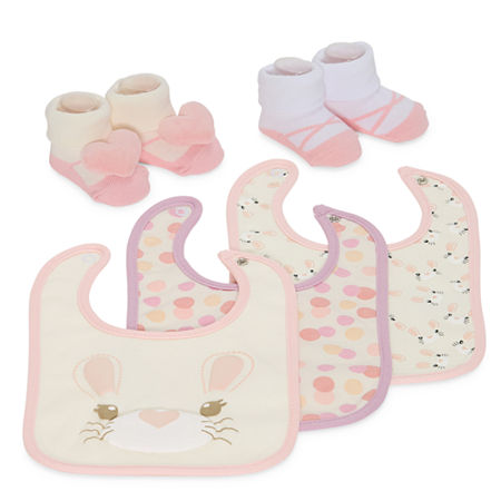 Stepping Stone Girls 5-pc. Bib In Pink