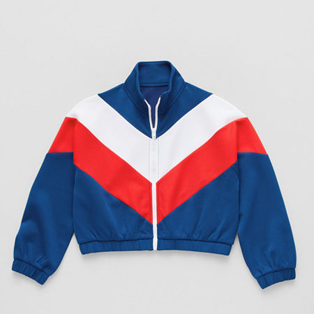 Xersion Little & Big Kid Girls Lightweight Track Jacket In Blue