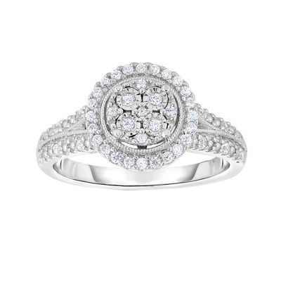 TruMiracle® 1/4 CT. T.W. Genuine Diamond Sterling Silver Round Ring