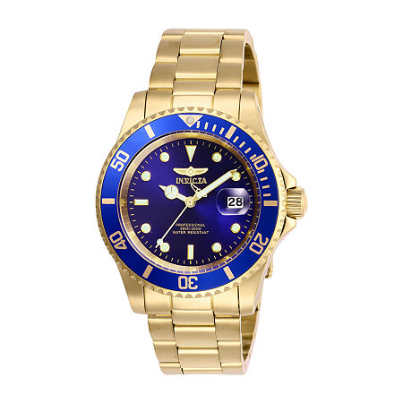 Invicta Pro Diver Mens Gold Tone Stainless Steel Bracelet Watch 26974, One Size -  05187210018