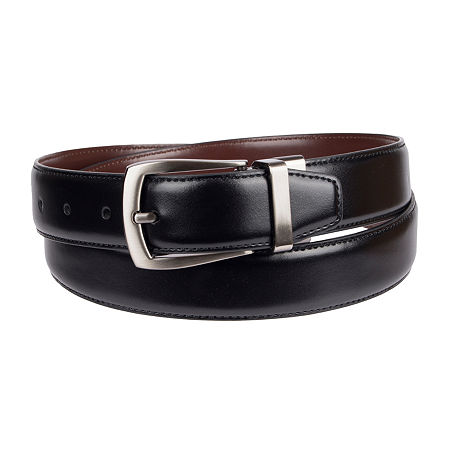 Stafford Mens Reversible Belt, Xl (42-44), Black