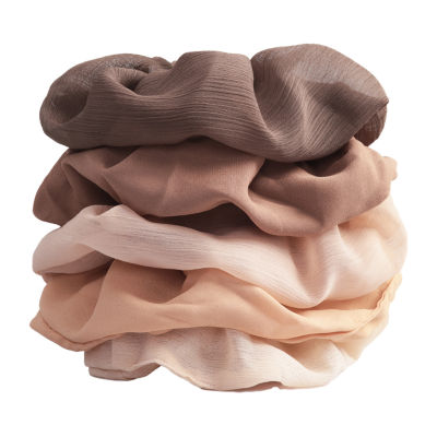 Kitsch Crepe Scrunchies 5pc Terra Cotta