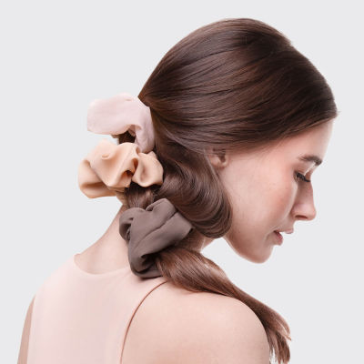 Kitsch Crepe Scrunchies 5pc Terra Cotta