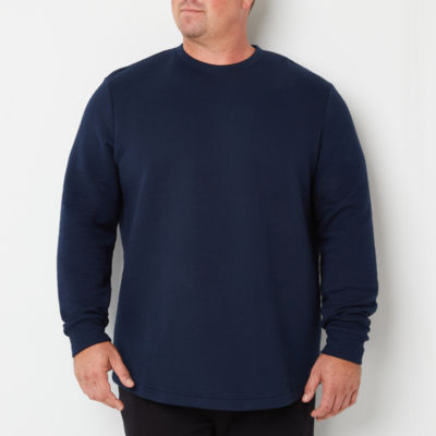 Stylus Mens Crew Neck Long Sleeve Big and Tall T-Shirt, Color