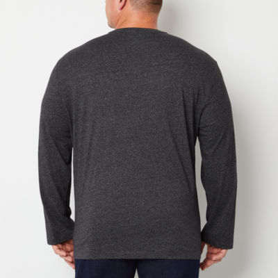 Van Heusen Big and Tall Mens Crew Neck Long Sleeve T-Shirt