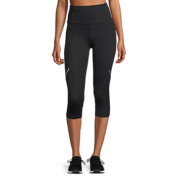 Xersion EverUltra Womens High Rise Quick Dry Cropped Legging, Color: Black  - JCPenney