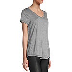 Xersion Train Essential Ss Tee Recycled Womens V Neck Short Sleeve T-Shirt