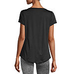 Xersion Train Essential Ss Tee Recycled Womens V Neck Short Sleeve T-Shirt