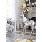 North Pole Trading Co. Chateau Sequin Reindeer Christmas Figurines Collection