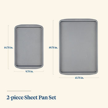 Farberware 2-pc. Non-Stick Sheet Pan Set, Color: Gray - JCPenney