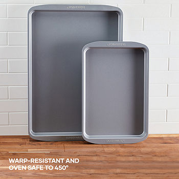 Cooks 2-pc. Non-Stick Cookie Sheet Set, Color: Gray - JCPenney