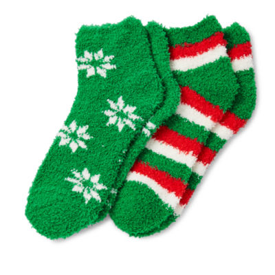 Mixit Cozy Womens 2 Pair Low Cut Socks