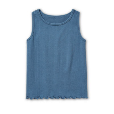 Thereabouts Little & Big Kid Girls Round Neck Sleeveless Tank Top