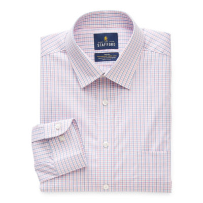 Stafford, Shirts, Stafford Mens Short Sleeve Travel Easycare Broadcloth  Stretch Dress Shirt