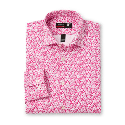 JF J.Ferrar Mens Super Slim Fit Easy Care Long Sleeve Dress Shirt