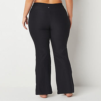 Women's size 2X Sixteen plus brand stretch BLACK Yoga Pants Leggings