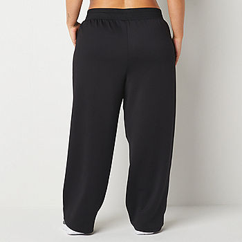 Xersion Womens Mid Rise Straight Sweatpant Plus, Color: Black - JCPenney